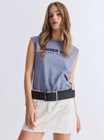 Cinturón Ancho con Mini Tachas Cuero Sintético