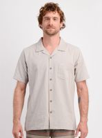 Camisa Casual Unicolor Manga Corta