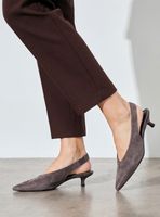 Zapato de Vestir Destalonado Taco Kitten Mujer