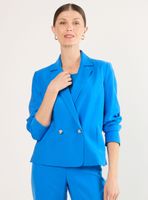 Blazer con Pespuntes Decorativos en Solapa