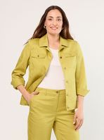 Chaqueta Lisa Manga Larga Botón