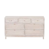 Cómoda Madera Mindi 7 Cajones