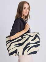 Cartera Tote Estampado Reversible