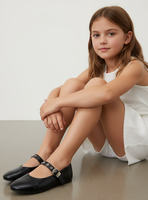 Ballerina Hebilla Ojetillos Metálicos Niña