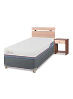 Cama Americana Excellence Plus 1 Plaza y Set de Muebles Olmo