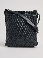 Cartera de Hombro Cruzada Mediana con Diseño Entramado