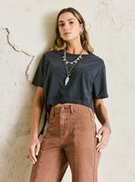 Polera High And Low con Cordones Ajustables Teñido