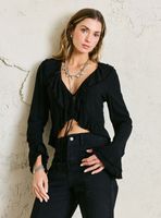 Blusa Look Fluido con Volantes