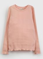 Polera Rib con Terminación Vuelos Niña