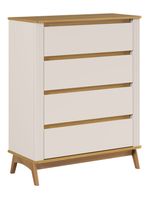 Cómoda Alba 4 Cajones Blanca