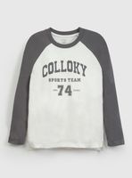 Polera Estampado Sport con Manga Larga Color