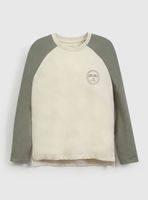 Polera Manga Larga Color de Algodón Niño