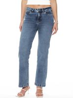 Jeans Wide Leg Bordado en Altura y Strass