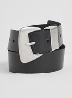 Cinturón Hebilla Irregular Cuero