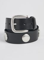 Cinturón Tachas Antique Silver Cuero