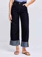 Jeans Ancho con Bota Volteada