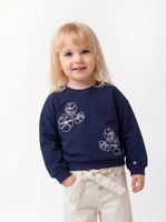 Polerón con Aplicaciones de Cordón Diseño Flor