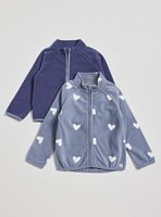 Polar Liso con Cierre de Color y otro Estampado