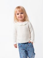 Sweater con Cuello Bobo y Detalle en Mangas