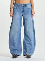 Jeans Balloon Tiro Medio