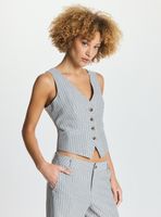 Chaleco Rayas de 4 Botones