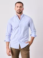 Camisa Manga Larga Algodón Líneas Delgadas