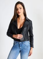 Chaqueta Biker Solapas con Tachas