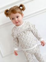 Polerón Print Floral con Corte Vuelos