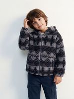 Polerón Polar Sherpa Abierto Estampado