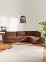 Sofá Seccional Samantha Derecho 4 Cuerpos Tela