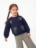 Polerón Diseño Flores con Cordón