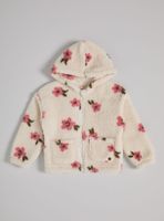 Polerón Polar Sherpa Estampado con Bolsillos