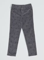 Pantalón Slim Fit Cotelé Estampado Algodón