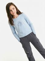 Polera Estampado Stitch Unicolor