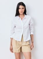 Polera Camisera Abotonada Rayada