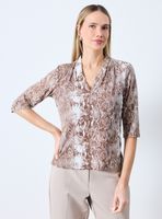 Polera Tipo Blusa Manga Codo