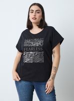 Polera Gráfica Animal Print con Bordado