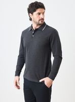 Polera Piqué Manga Larga Lisa