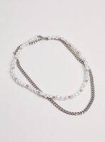 Set de Accesorios Collares de Metal y Perlas 2 Piezas