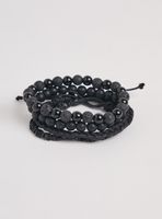 Set de Accesorios Mix Pulseras Negras 4 Piezas