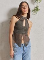 Polera sin Mangas y Escote en V