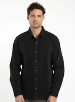 Camisa Denim Graf Manga Larga Algodón Orgánico