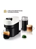 Cafetera Vertuo Pop Blanca + Espumador de Leche Aeroccino 3