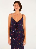 Vestido Largo con Escote V Tipo Kimono Diseño Floral