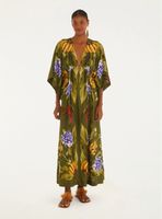 Vestido Tipo Túnica Diseño Tropical