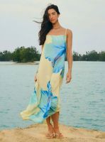 Vestido Midi Diseño Maxi Flores