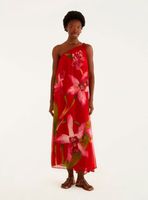 Vestido Midi Asimétrico Diseño Floral