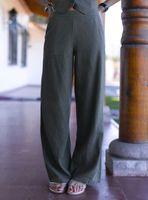 Pantalón Rayas Lino Blue Colección Josefa Saez