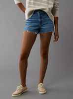 Short Ae Stretch Crossover Denim Mom