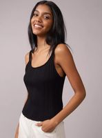 Camiseta Ae Cropped sin Mangas Crochet